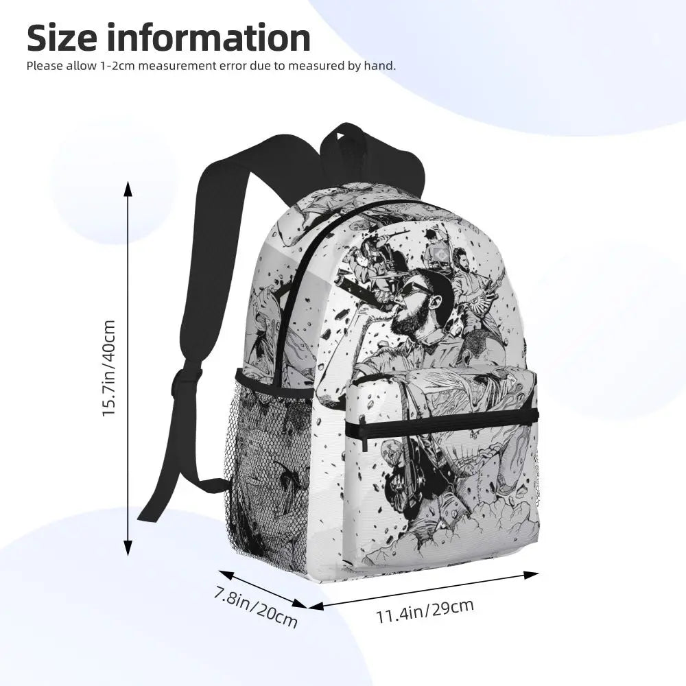 L-Linkin-S P-Park-S Band Mochila para estudiantes Mochila escolar Mochila de viaje para senderismo para niños y niñas Mochila de moda Bolsos de hombro