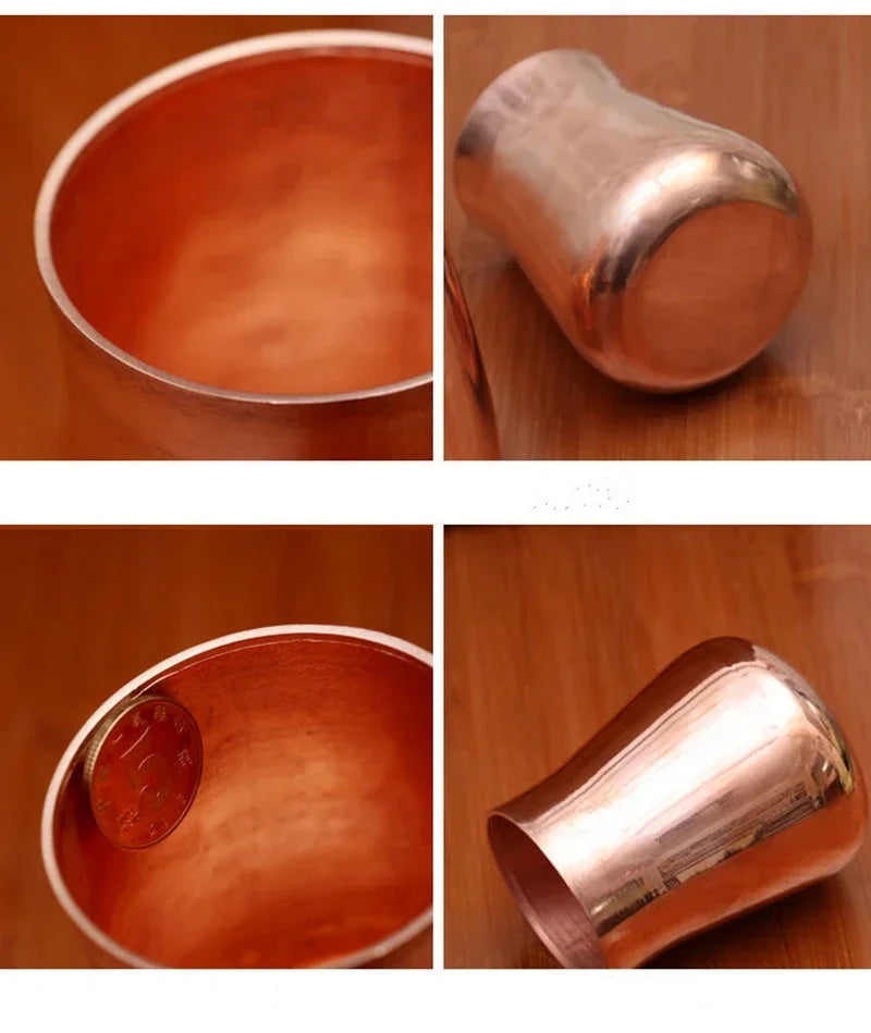 Taza de latón de cobre puro, cerveza, leche, cáliz, taza de desayuno, vajilla de Moscú