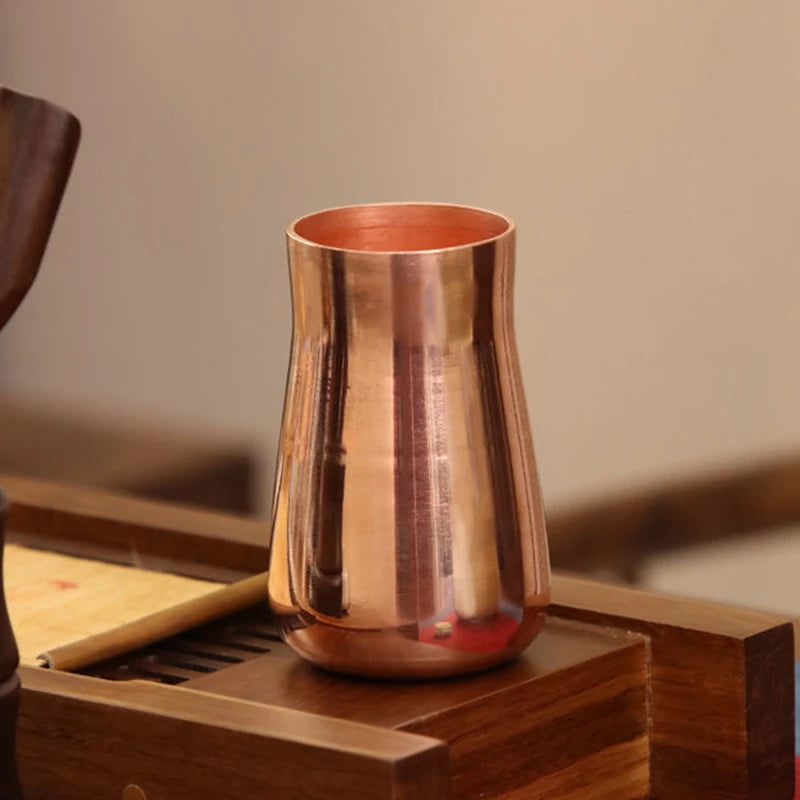Taza de latón de cobre puro, cerveza, leche, cáliz, taza de desayuno, vajilla de Moscú