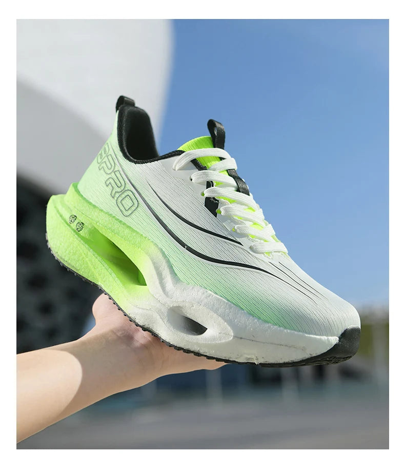 Zapatillas Deportivas para Hombre, Especializadas para Maratón, con Placa de Carbono, Transpirables, Ligeras, Cómodas, Antideslizantes, para Mujer