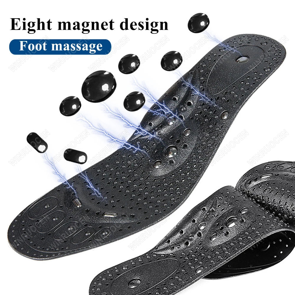Plantillas de Acupresión para Terapia de Pies, Masaje Magnético de Silicona, Pérdida de Peso, Adelgazamiento, Alivio del Dolor, Duraderas, Transpirables, para Todos