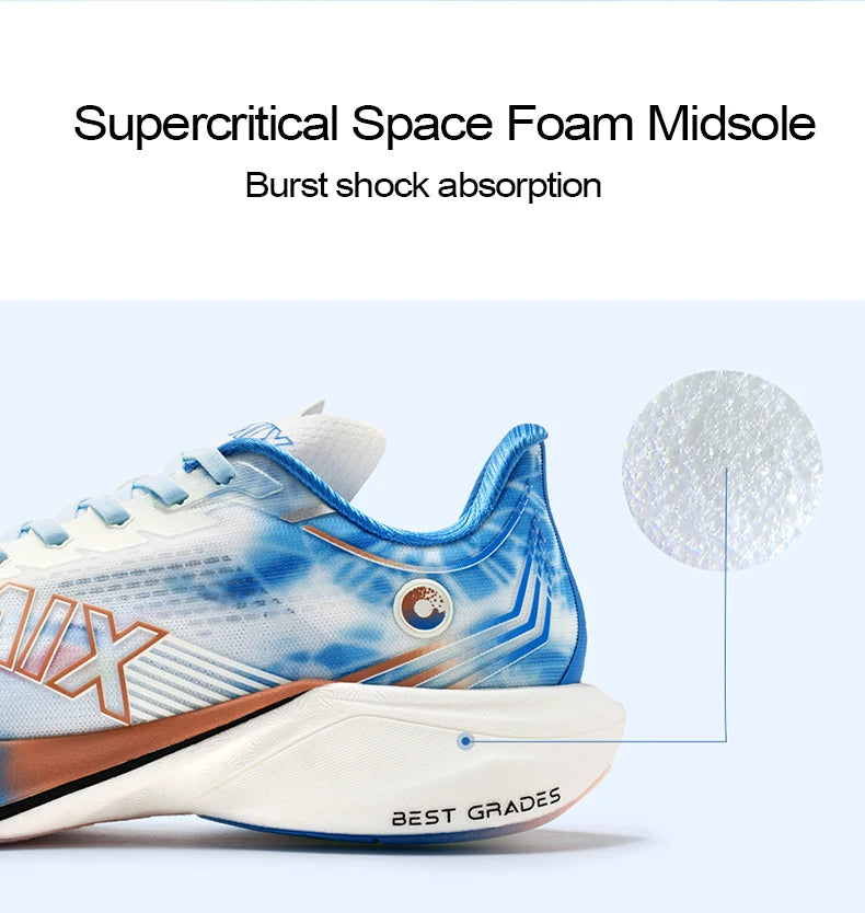 ONEMIX Zapatillas de Running y Entrenamiento con Placa de Carbono de Nylon para Hombre, Amortiguación Completa, Zapatillas Deportivas con Placa de Carbono para Caminar