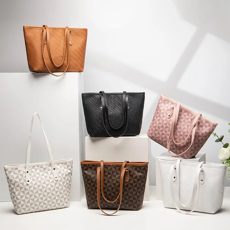 Bolso de Hombro de Gran Capacidad, Bolso de Mano de Cuero PU para Mujer, para Viajes Diarios y Uso Casual, Bolso Tote Versátil