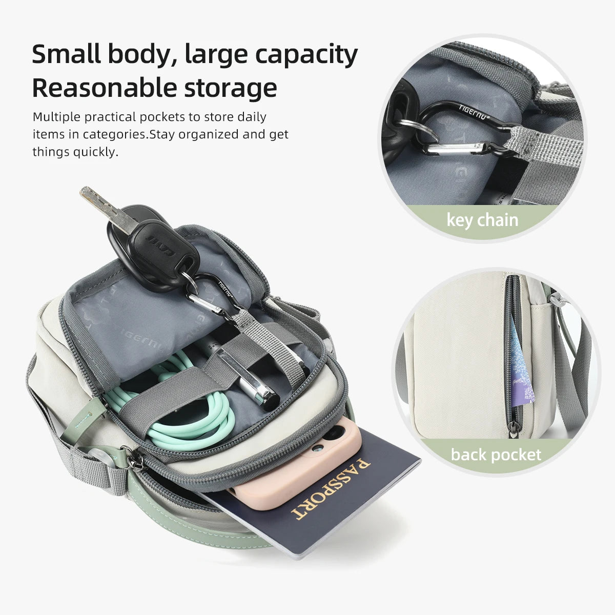 Tigernu, bolso cruzado para mujer, bolso de hombro, bolso femenino, bolso bandolera, Mini bolso para niña, tarjetero ligero, bolso para teléfono para niñas, Mini bolsos