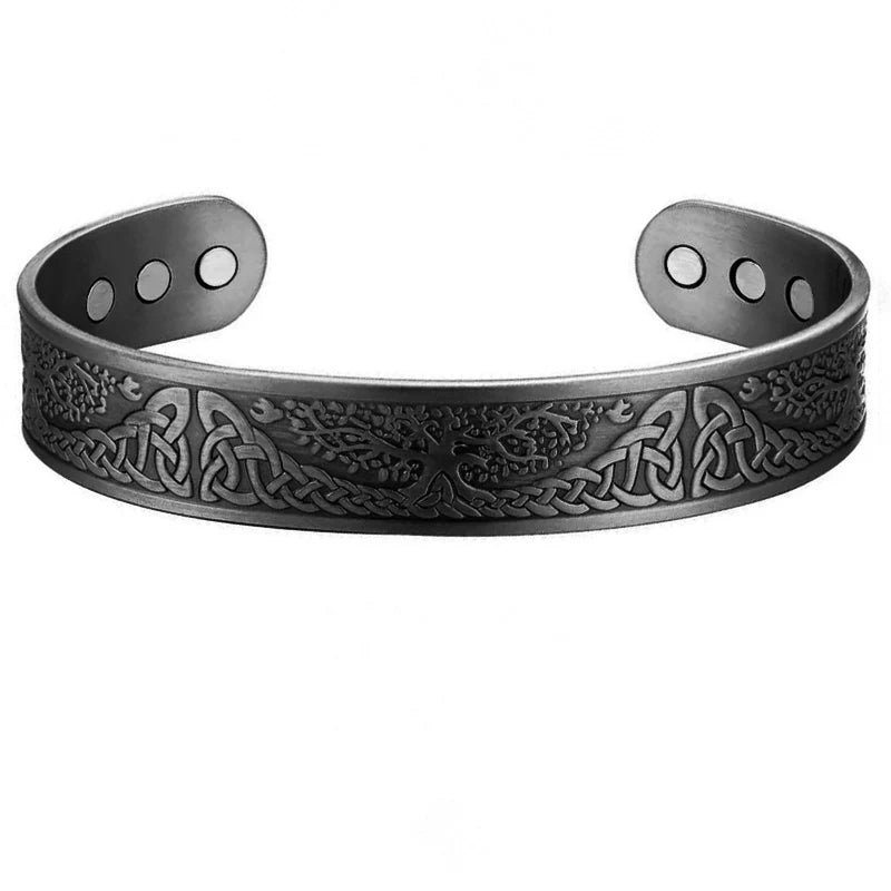 Pulsera magnética de cobre puro para hombres, imanes ajustables para artritis, brazalete para mujeres, terapia, brazaletes de energía para la salud, triangulación de envíos/al por mayor