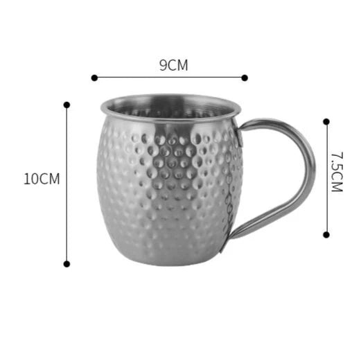 Taza de Cobre Puro de 500 ml, Taza de Metal Sólido para Beber, 17 oz, para Cócteles, Cerveza, Leche, Café, para Cocina, Bar, Fiestas, Bebidas