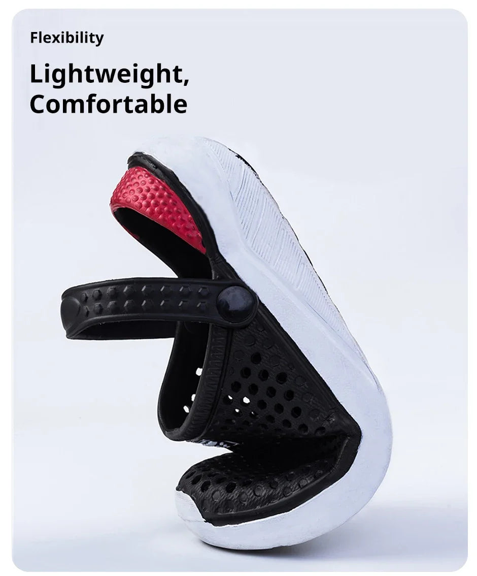 Sandalias de playa Unisex a la moda para hombre, zapatillas antideslizantes de suela gruesa, chanclas ligeras de verano, zapatos de jardín para hombre y mujer