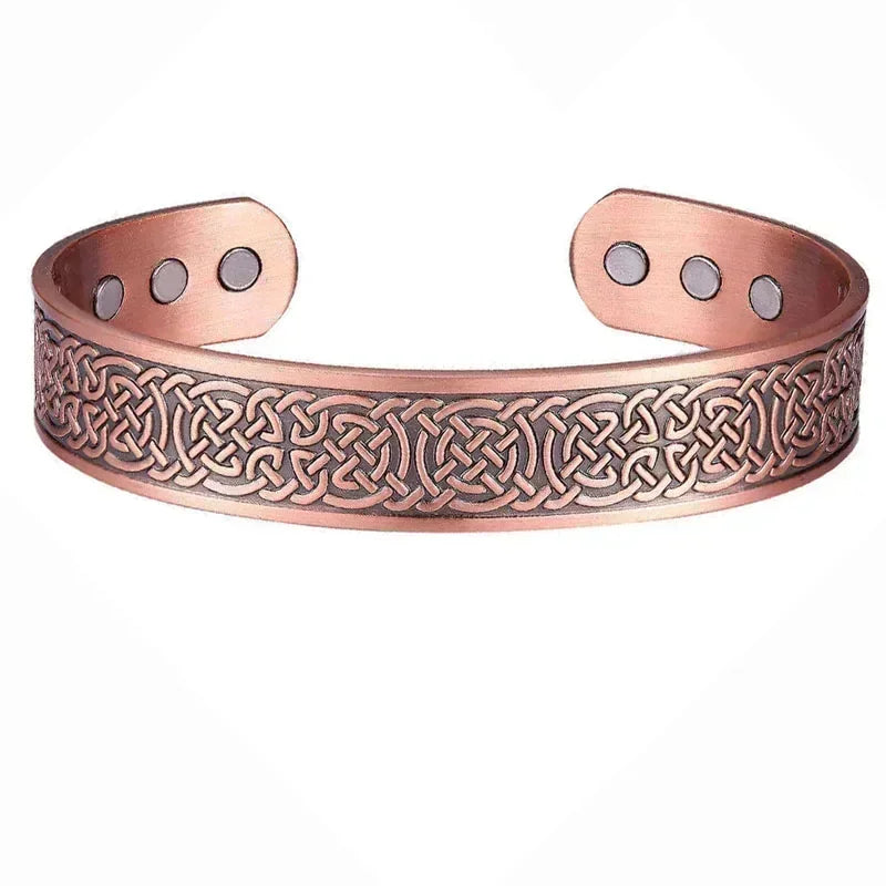 Pulsera magnética de cobre puro para hombres, imanes ajustables para artritis, brazalete para mujeres, terapia, brazaletes de energía para la salud, triangulación de envíos/al por mayor