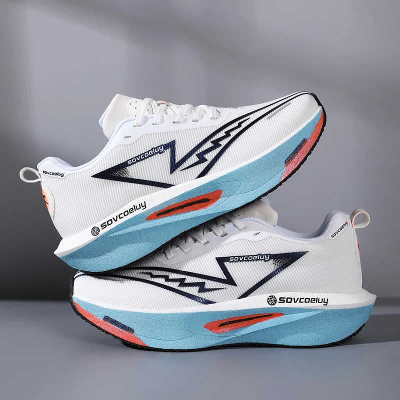 Zapatos Deportivos para Hombre, Transpirables, Versátiles, con Placa de Carbono que Absorbe Impactos, Zapatos Casuales Deportivos para Parejas
