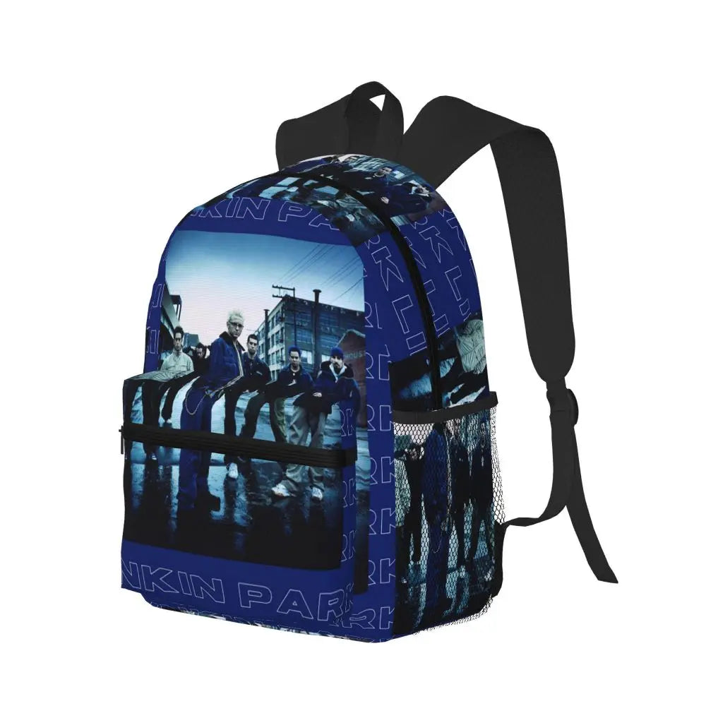 L-Linkin-S P-Park-S Band Mochila para estudiantes Mochila escolar Mochila de viaje para senderismo para niños y niñas Mochila de moda Bolsos de hombro