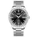 Reloj LIGE elegante para mujer, reloj resistente al agua a la moda, reloj luminoso de cuarzo de negocios de acero inoxidable para mujer, reloj de mujer + caja