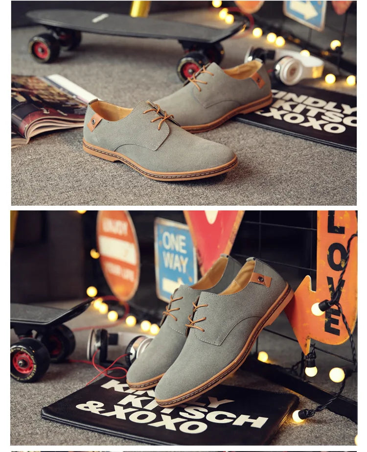 Zapatos de Cuero Nuevos 2026 para Hombre, Zapatos Oxford de Lujo para Hombre, Zapatos Casuales de Negocios de Cuero de Gamuza de Alta Calidad, Zapatos de Hombre