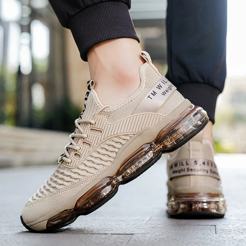 Zapatillas de deporte de lujo para hombre, mocasines informales transpirables para entrenamiento, mocasines de moda para correr, Tenis masculinos