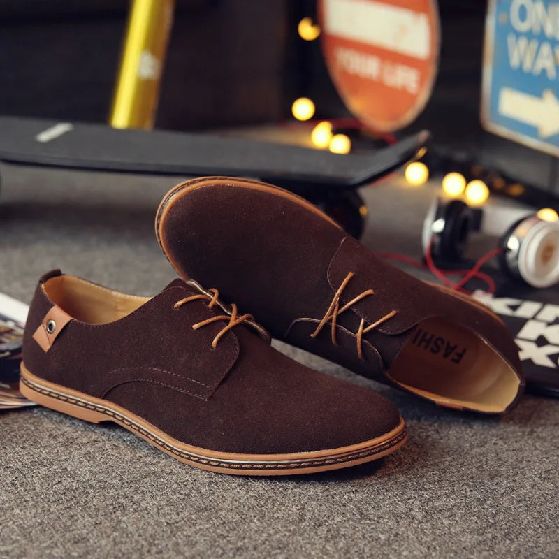 Zapatos de Cuero Nuevos 2026 para Hombre, Zapatos Oxford de Lujo para Hombre, Zapatos Casuales de Negocios de Cuero de Gamuza de Alta Calidad, Zapatos de Hombre