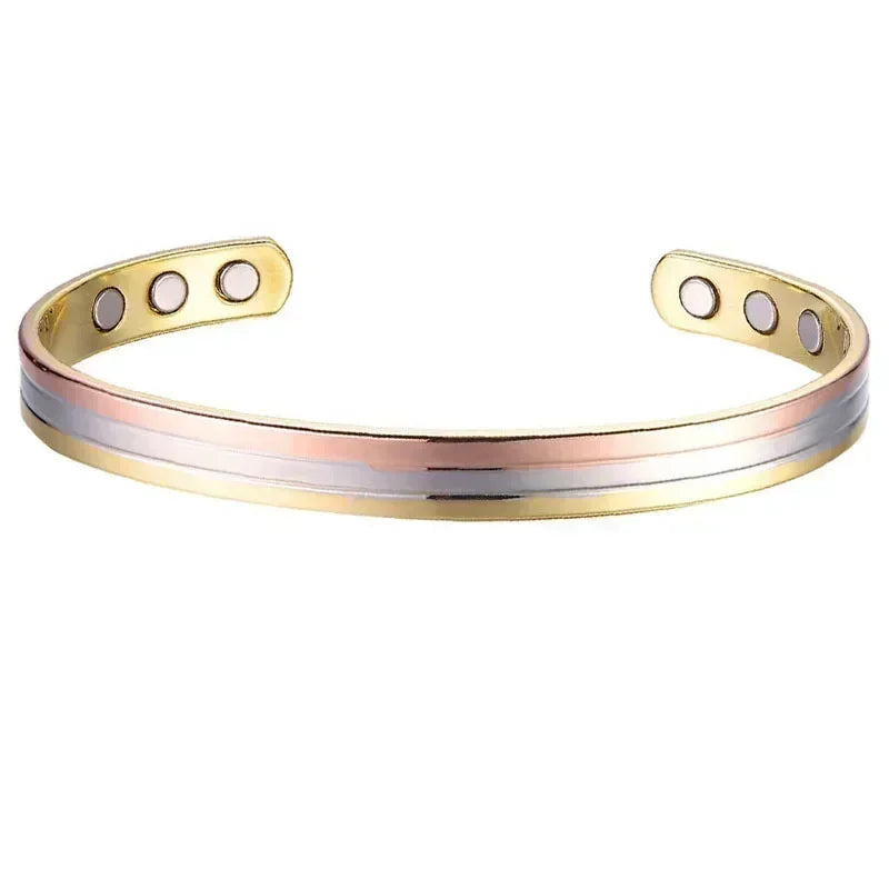 Pulsera magnética de cobre puro para hombres, imanes ajustables para artritis, brazalete para mujeres, terapia, brazaletes de energía para la salud, triangulación de envíos/al por mayor