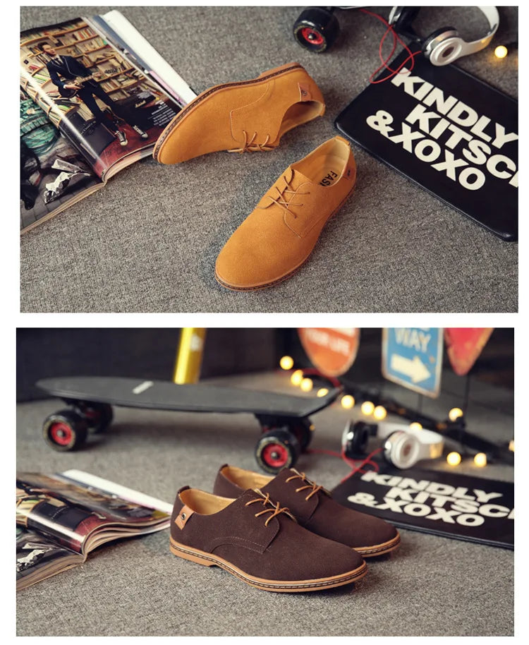 Zapatos de Cuero Nuevos 2026 para Hombre, Zapatos Oxford de Lujo para Hombre, Zapatos Casuales de Negocios de Cuero de Gamuza de Alta Calidad, Zapatos de Hombre