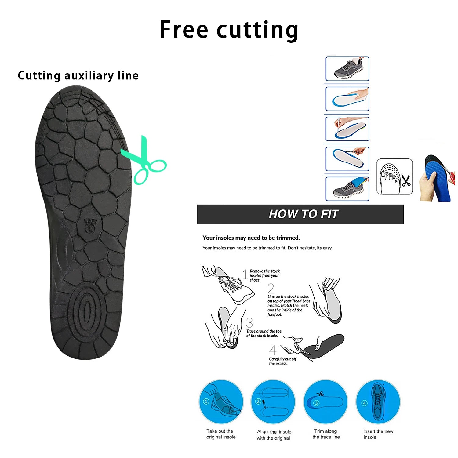 NUEVAS Plantillas Ortopédicas con Soporte de Arco, Plantillas de Masaje con Acupresión Plantar, Plantillas de Masaje con Terapia Magnética para Hombres y Mujeres, 2 Piezas/4 Piezas