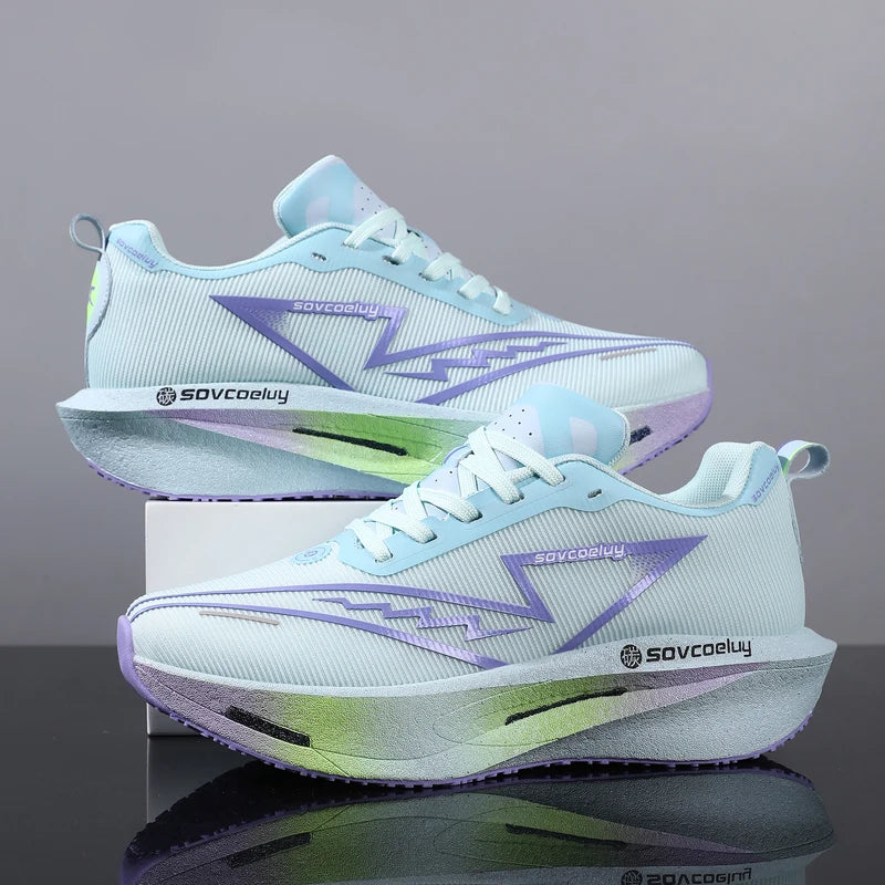 Zapatos Deportivos para Hombre, Transpirables, Versátiles, con Placa de Carbono que Absorbe Impactos, Zapatos Casuales Deportivos para Parejas