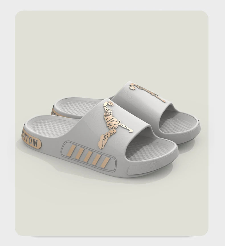 Zapatillas de hombre para uso al aire libre, casa de verano, ducha de suela gruesa, deportes antideslizantes, zapatillas frescas para refrescar