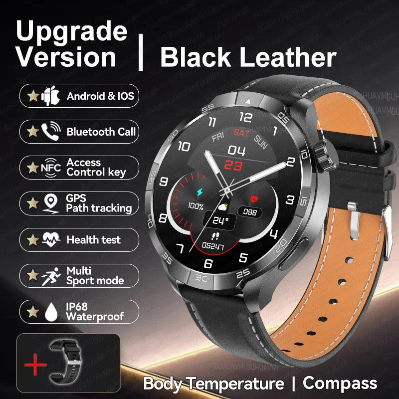 Smartwatch Deportivo con GPS y Brújula – AMOLED 1.85", NFC, IP68, Bluetooth 5.3, 14 Días de Batería