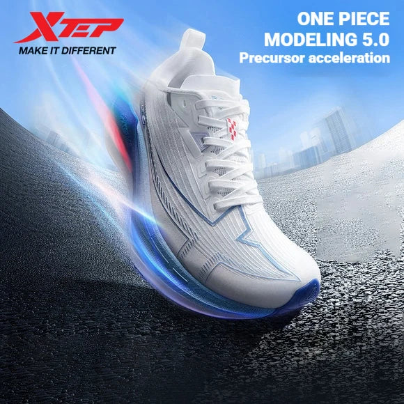 Zapatillas Xtep One Piece Modeling 5,0 para mujer, soporte estable, cómodas, transpirables, duraderas, zapatillas para correr 874218110037