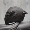 ORZ nueva calidad DOT doble lente Flip casco Abs cara completa motocicleta todoterreno casco de carreras de motos ala trasera personalizada