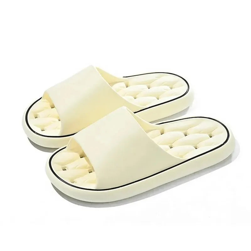 Zapatillas de casa para baño con fugas, zapatilla de ducha de secado rápido, chanclas de playa ligeras y con fugas, toboganes de natación para mujer
