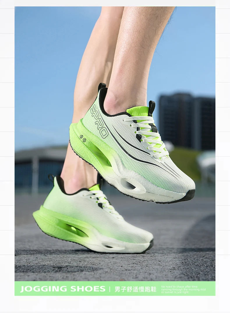 Zapatillas Deportivas para Hombre, Especializadas para Maratón, con Placa de Carbono, Transpirables, Ligeras, Cómodas, Antideslizantes, para Mujer