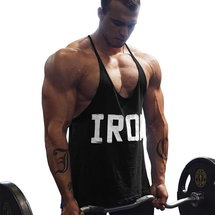 Camiseta sin mangas 100% de algodón para entrenamiento y gimnasio para hombre, ropa deportiva sin mangas para músculos, entrenamiento de culturismo, camisas deportivas de moda, chaleco de talla grande