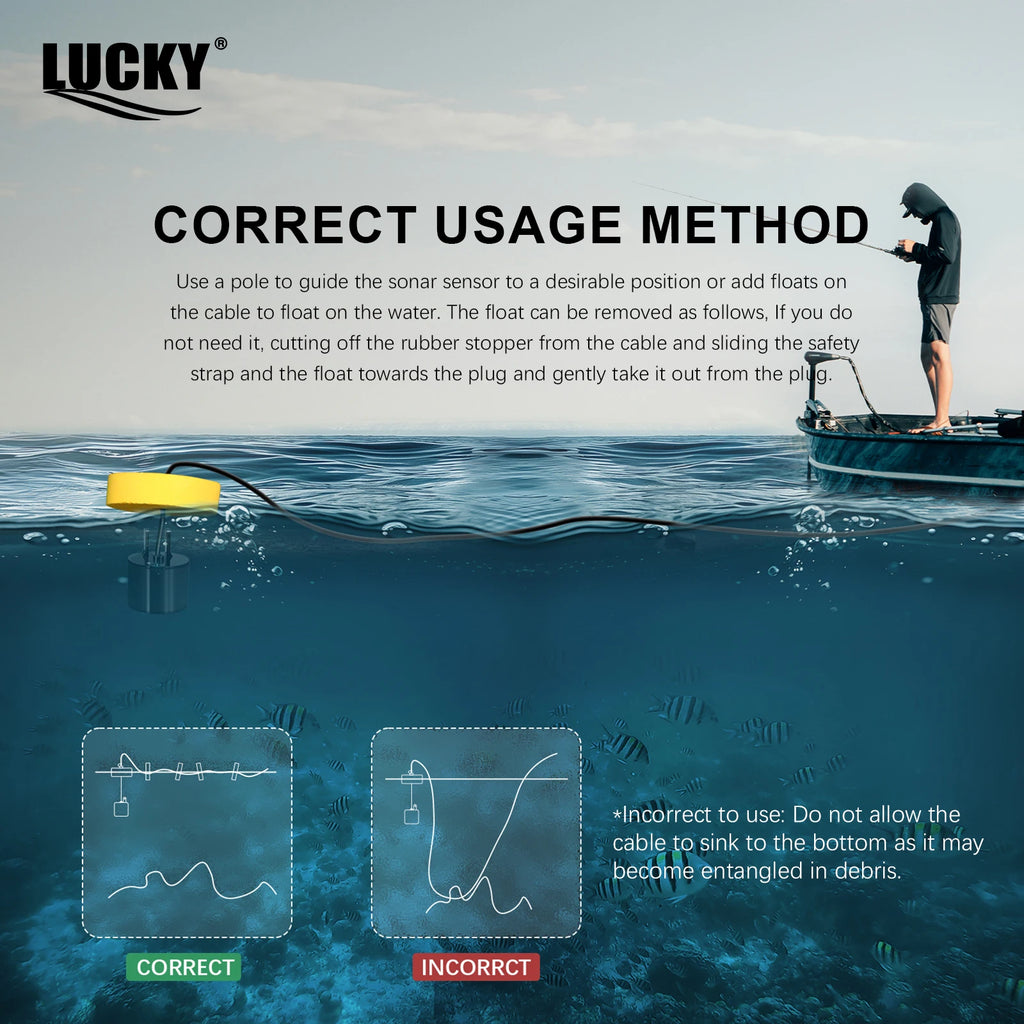 El Envío Gratuito! FFC1108-1 Venta Caliente de Alarma 100 M Portable Sonar LCD Buscador de Buscadores de Los Pescados señuelo de la Pesca de Pesca Ecosonda