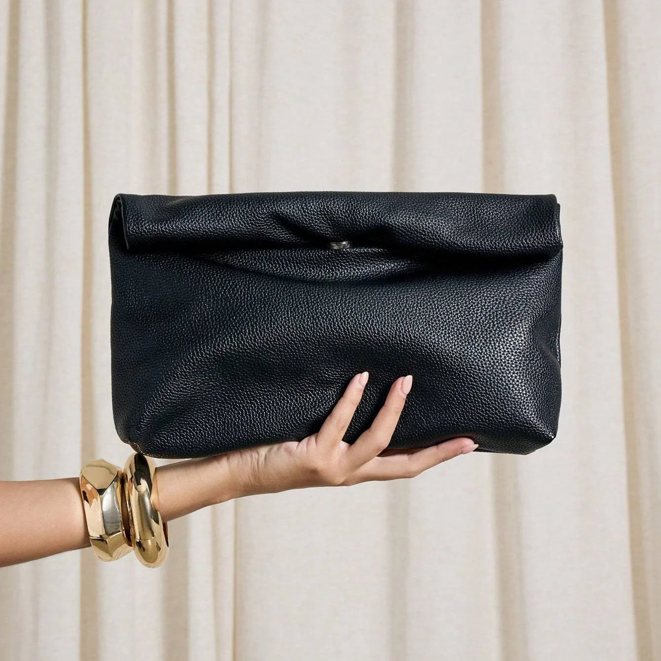 Bolsos de mano informales para mujer, bolsos de noche de cuero PU suave, bolso tipo sobre para fiesta, bolso para teléfono y portátil, Bolso de mano