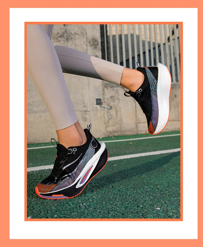Zapatillas de running con placa de carbono para hombre y mujer, zapatillas profesionales para maratón, transpirables, ligeras, para entrenamiento y carrera en carretera.