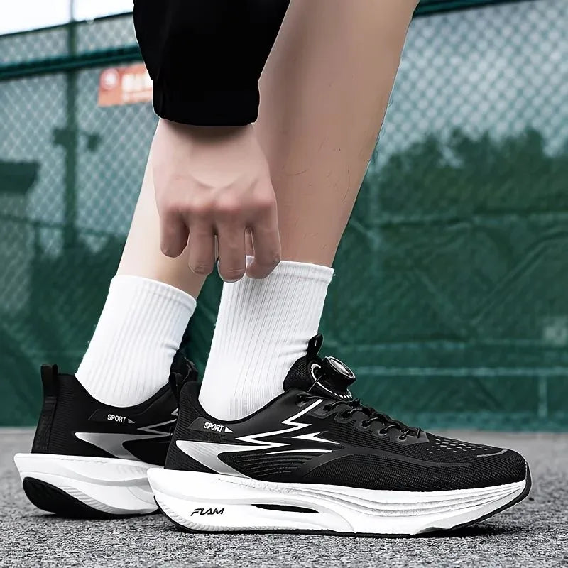 Zapatillas deportivas para hombre, zapatillas informales para maratón, transpirables, ligeras, cómodas, atléticas, antideslizantes, para caminar al aire libre