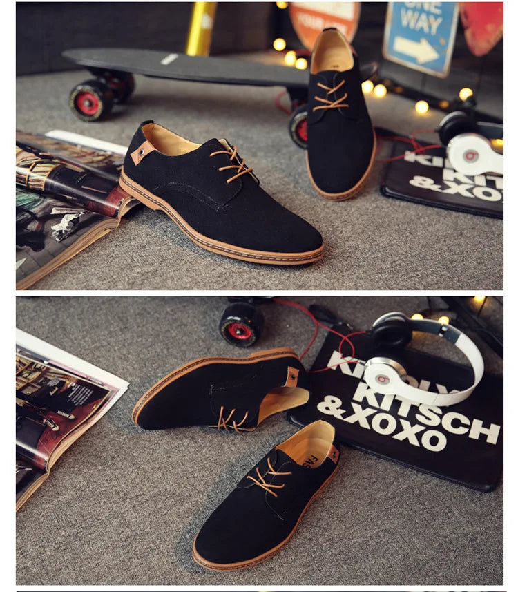 Zapatos de Cuero Nuevos 2026 para Hombre, Zapatos Oxford de Lujo para Hombre, Zapatos Casuales de Negocios de Cuero de Gamuza de Alta Calidad, Zapatos de Hombre