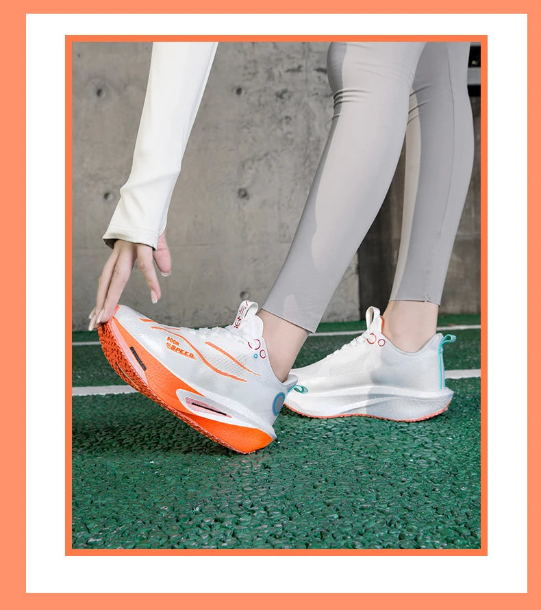Zapatillas de running con placa de carbono para hombre y mujer, zapatillas profesionales para maratón, transpirables, ligeras, para entrenamiento y carrera en carretera.