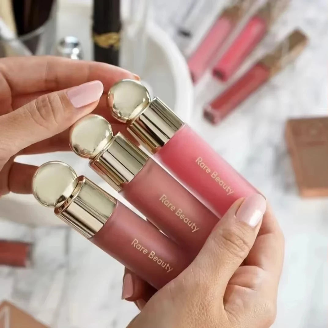 Rubor Líquido Ultra Pigmentado de Larga Duración Rare Beauty, Resistente a las Fallos, Ligero y Aireado, Worth Virtue Hope Joy Blush Makeup