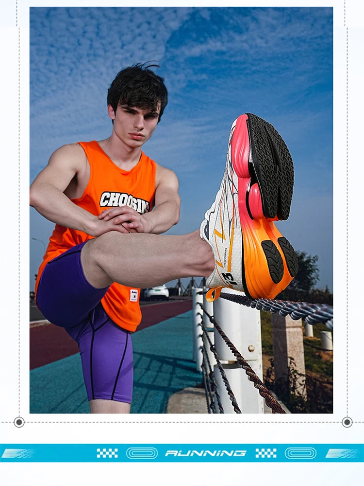 Zapatos deportivos para hombre, zapatillas de deporte para mujer, zapatillas para correr con placa de carbono para maratón, zapatos de entrenamiento de atletismo ligeros que absorben los golpes
