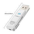4-in-1 USB 3.0 Card Reader – High Speed TF/SD/Micro SD Adapter for PC & Laptop
