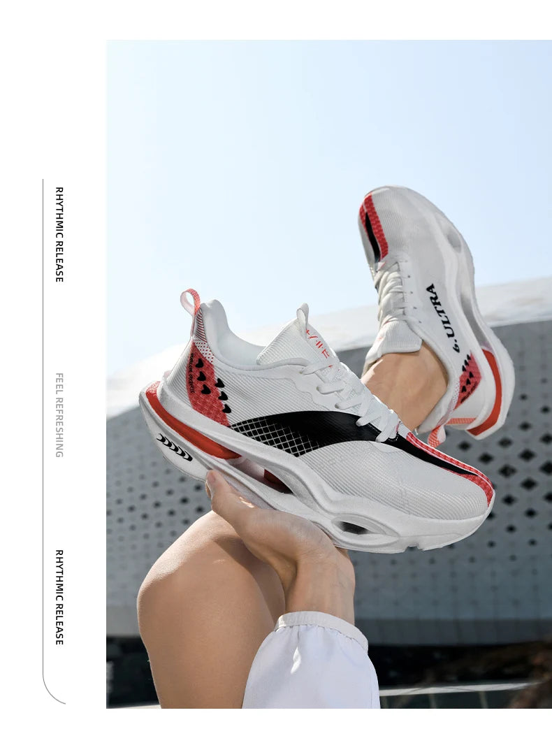 Zapatillas de Running de Alto Rendimiento para Hombre, con Placa de Carbono, Ligeras, Transpirables, con Amortiguación, para Todo Tipo de Terreno, Entrenamiento de Larga Distancia