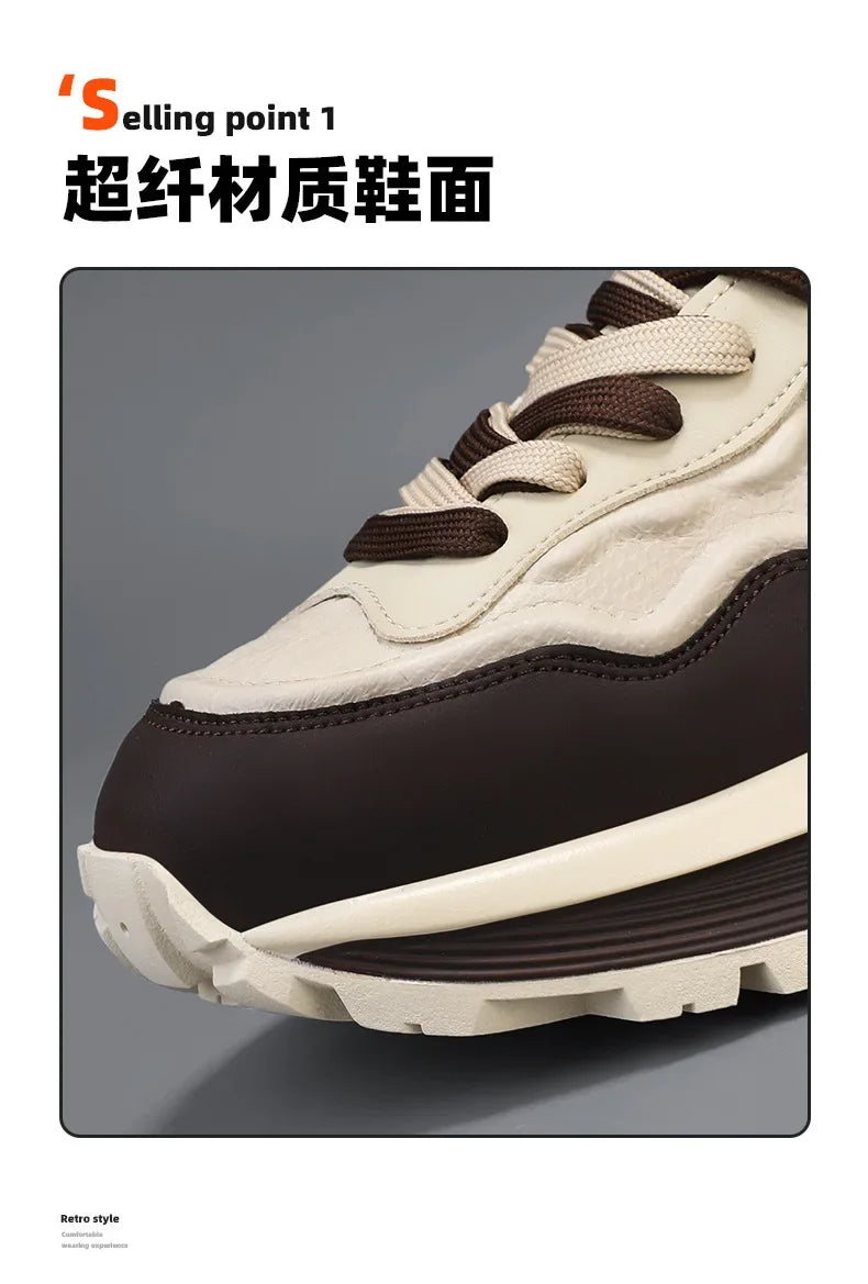 Zapatillas Deportivas Transpirables para Hombre, Primavera 2026, con Suela Suave Antideslizante, Blancas, Modernas, Estilo Casual