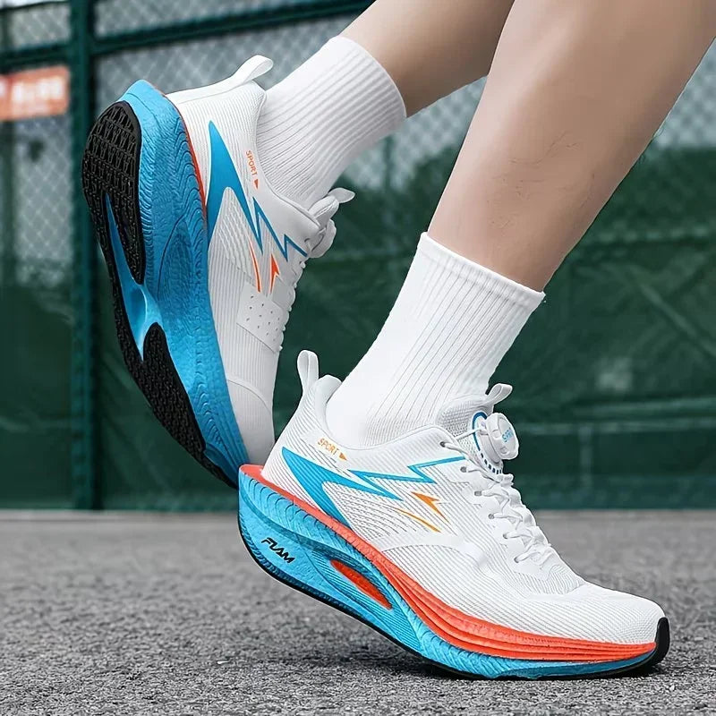 Zapatillas deportivas para hombre, zapatillas informales para maratón, transpirables, ligeras, cómodas, atléticas, antideslizantes, para caminar al aire libre