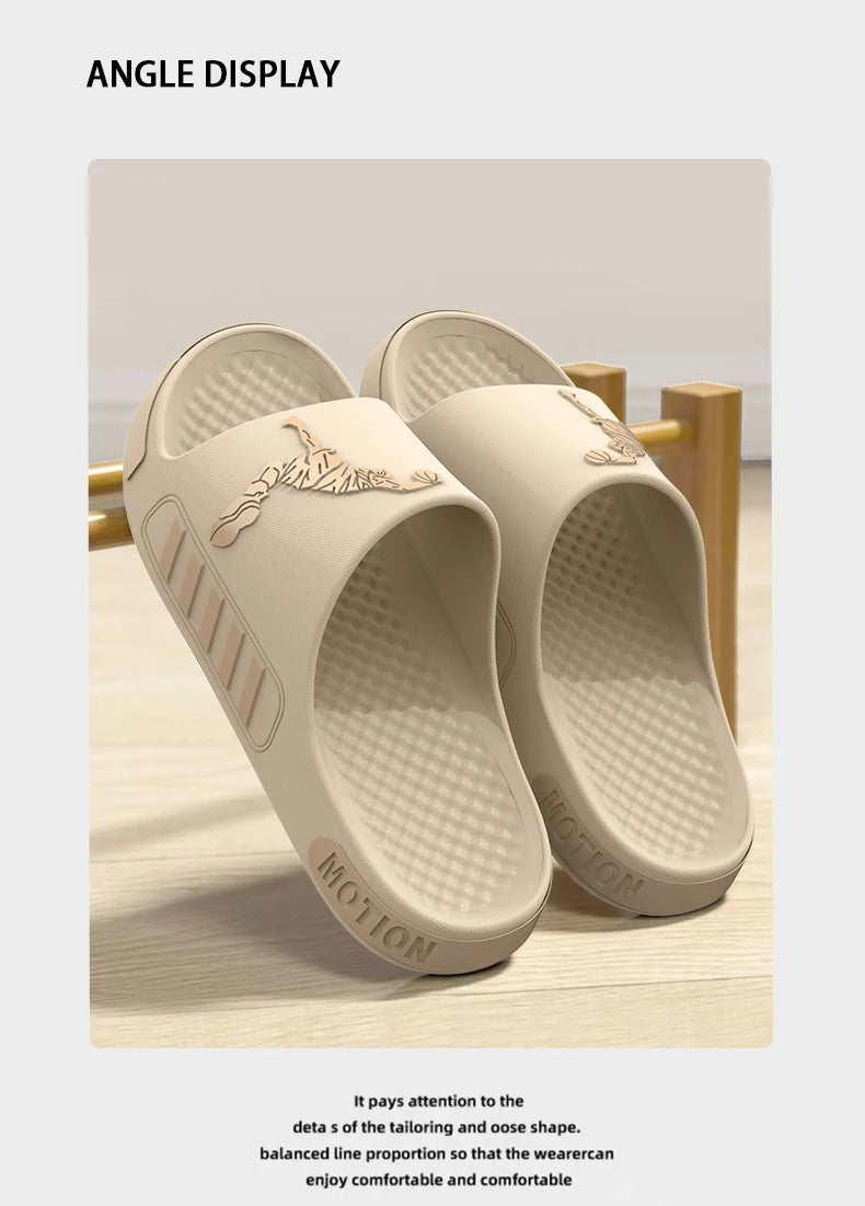 Zapatillas de hombre para uso al aire libre, casa de verano, ducha de suela gruesa, deportes antideslizantes, zapatillas frescas para refrescar