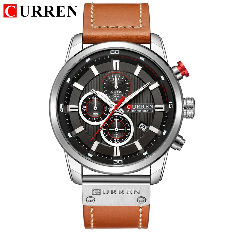 Reloj de Pulsera CURREN 8291 para Hombre, Cronógrafo de Cuarzo, Estilo Casual, Deportivo, Militar, de Moda, para Caballero