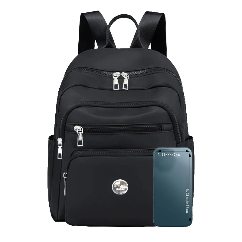Bolso de doble hombro de nailon de estilo neutro para hombres y mujeres, adecuado para viajes de negocios, varios colores disponibles.