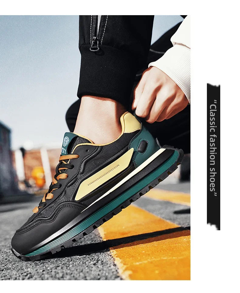 Zapatillas Deportivas Transpirables para Hombre, Primavera 2026, con Suela Suave Antideslizante, Blancas, Modernas, Estilo Casual