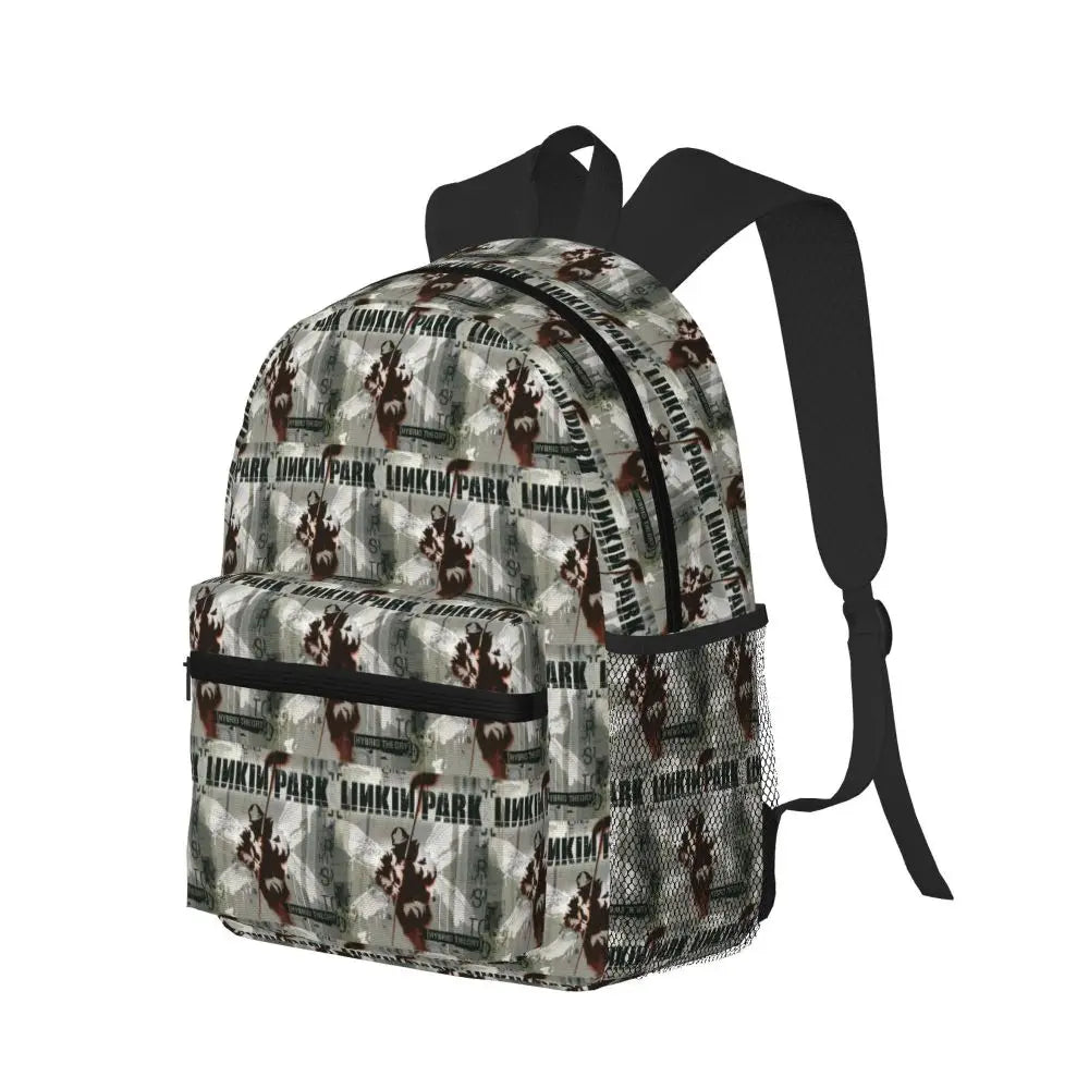 L-Linkin-S P-Park-S Band Mochila para estudiantes Mochila escolar Mochila de viaje para senderismo para niños y niñas Mochila de moda Bolsos de hombro