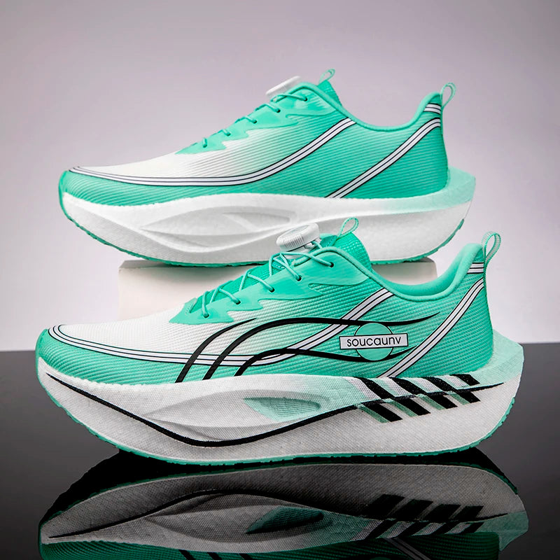 Zapatillas para Correr Profesionales con Placa de Carbono para Fitness, Maratón, Deportivas Ligeras para Hombre, Cómodas y Antideslizantes para Mujer