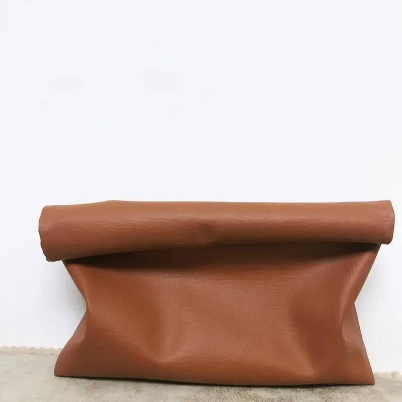 Bolsos de mano informales para mujer, bolsos de noche de cuero PU suave, bolso tipo sobre para fiesta, bolso para teléfono y portátil, Bolso de mano