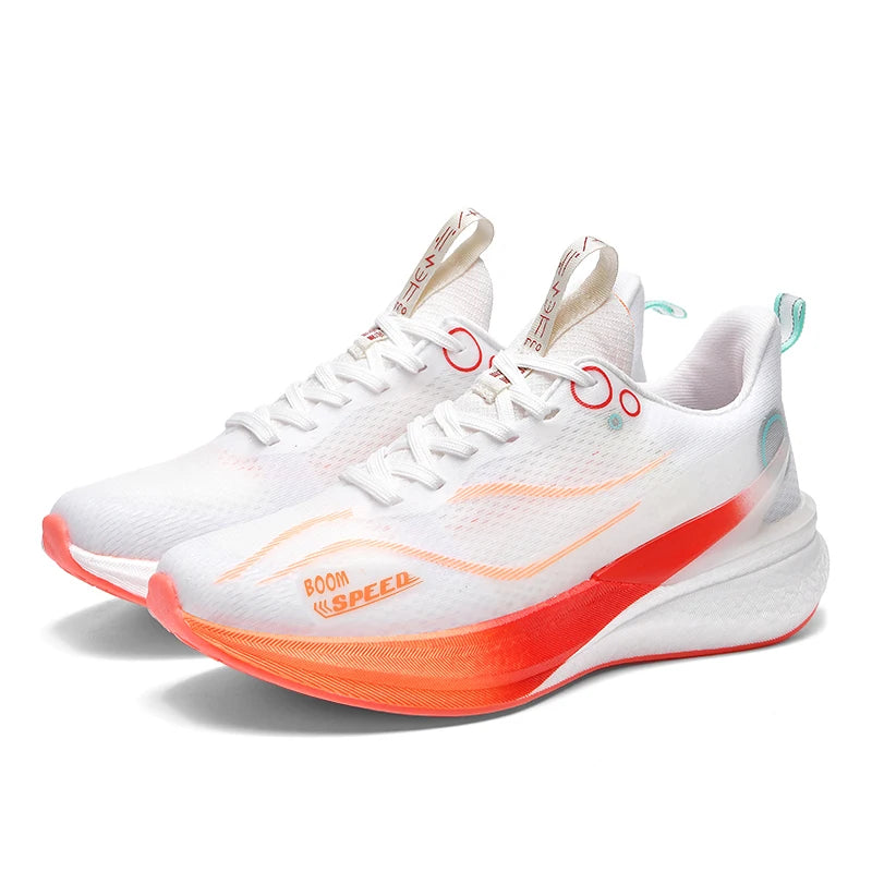 Zapatillas de running con placa de carbono para hombre y mujer, zapatillas profesionales para maratón, transpirables, ligeras, para entrenamiento y carrera en carretera.