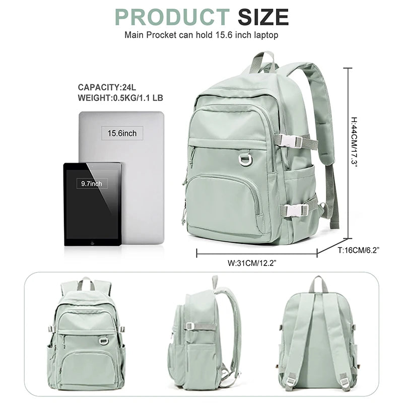 Mochila escolar para mujeres, adolescentes, niñas, niños, mochila escolar para niños, mochila informal de viaje para ordenador portátil, mochila universitaria, mochila de trabajo